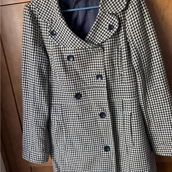 Volcom Black and White Pea Coat - Picture 2 of 5